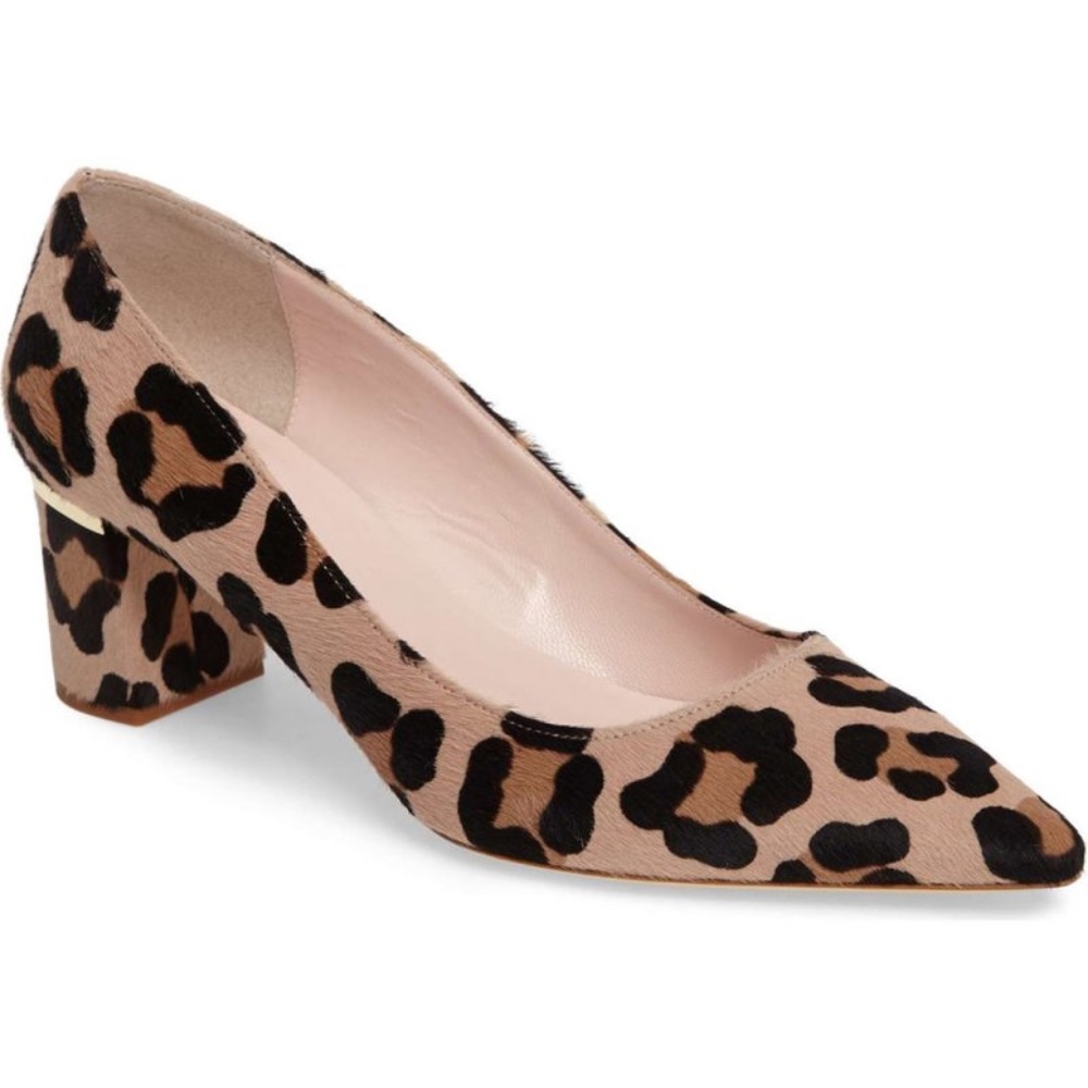 Kate Spade Milan Pointy Toe Leopard Pump Heel Shoe